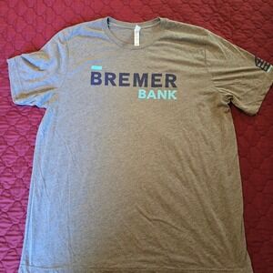 Bremer Bank Canvas 2XL Short-Sleeved T-shirt Gray Bella +‎ Canvas
